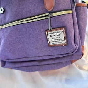 Grace Purple Canvas Backpack - Women's Fashion Backpack